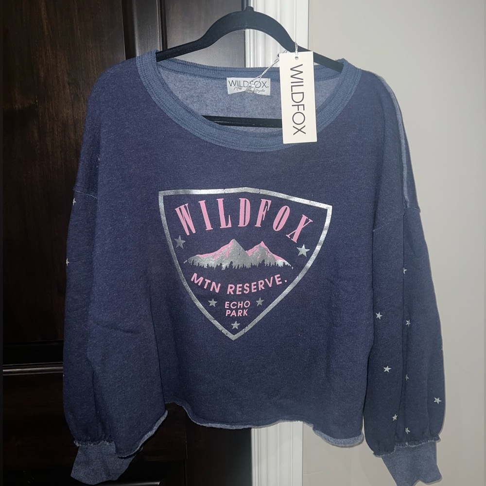 navy Wildfox sweatshirt